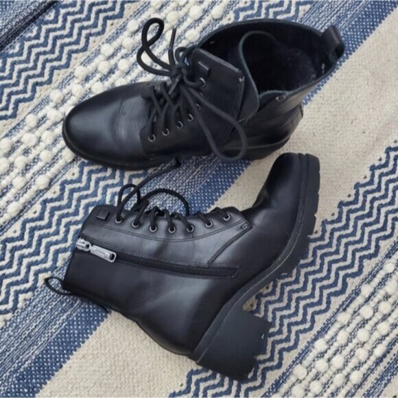 Best Seller/Limited Ed. Blondo Waterproof "Novella" Winter Combat Lace-up Boots - Picture 3 of 16